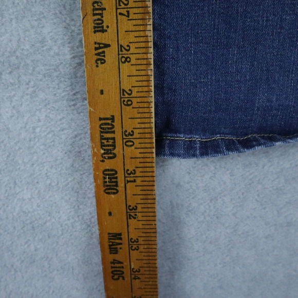Calvin Klein Jeans Womens 30/10 Flare 5-Pocket Stretch Flex Denim Blue - Picture 6 of 8
